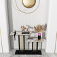 Rectangle Shape Contemporary Console Table Stone Sofa Table in White