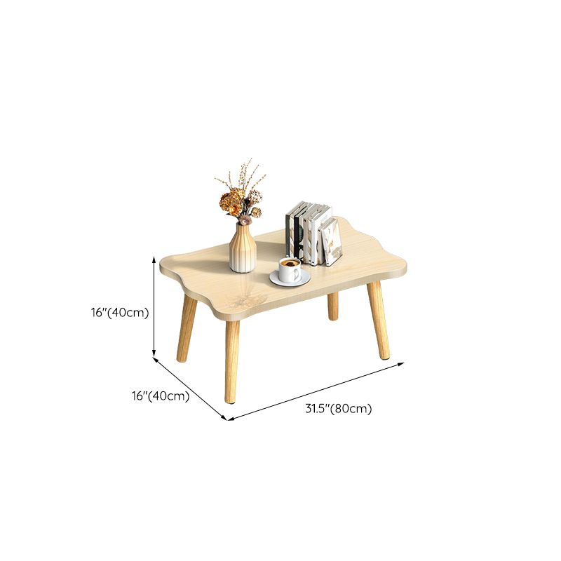 Modern Wood Side Table Bedroom No Distressing End Table with 4 Legs Clearhalo 'Coffee & Accent Tables' 'Coffee Tables' 'coffee_tables' 'furn' 'furn_coffee_tables' 'Furniture' 'Living Room Furniture' 1200x1200_d23f6d04-4f19-4f15-abcf-8ca4dacd963c