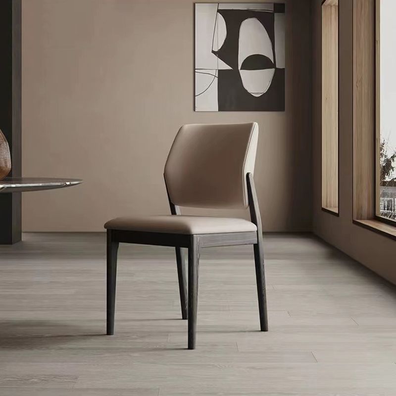 Open Back Dining Side Chair Industrial Solid Wood Dining Chair Clearhalo 'Dining Chairs' 'Dining Tables & Seating' 'dining_chair' 'furn' 'furn_dining_chair' 'Furniture' 'Kitchen & Dining Furniture' 1200x1200_d23fa71f-191a-4aca-8ea8-a79aaadaf372