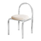 Silla de comedor acrílico transparente de estilo nórdico con tapizado para el hogar