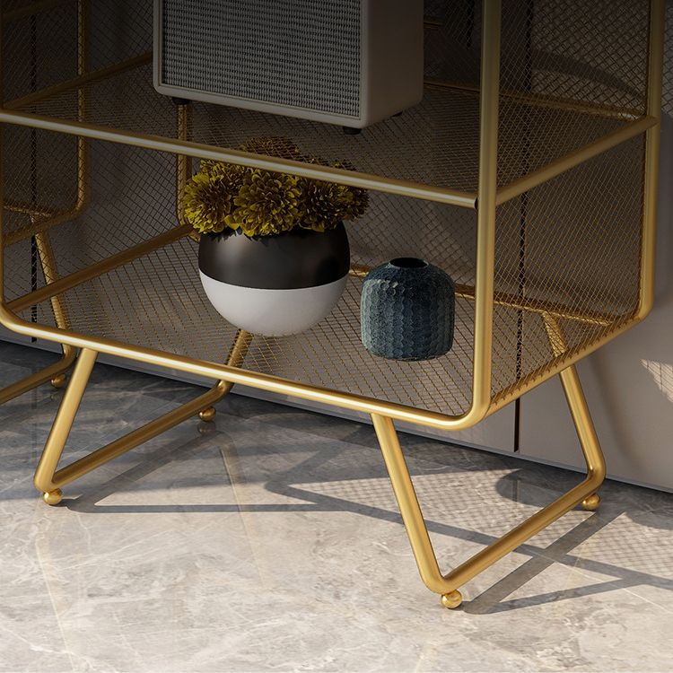 Luxury Bookshelf Metal Glam Style Closed Back Bookcase for Office and Study Room Clearhalo 'Bookcases' 'furn' 'furn_bookcases' 'Furniture' 'furniture_bookcases' 'kitchen' 'kitchen_bookcases' 'Living Room Furniture' 'Office Furniture' 1200x1200_d2441ef3-1389-4cd5-8f60-d50b3cf4f1a8