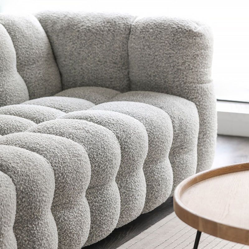 Almohada de la almohada Sofá con la lana de brazo de esmoquin contemporánea - 40.16 "D