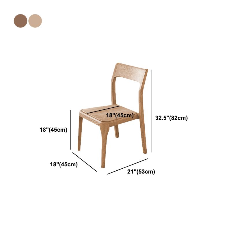 Contemporary Side Dining Chairs Solid Wood Dining Chairs for Dining Room Clearhalo 'Dining Chairs' 'Dining Tables & Seating' 'dining_chair' 'furn' 'furn_dining_chair' 'Furniture' 'furniture_dining_chair' 'Kitchen & Dining Furniture' 1200x1200_d2455876-bd29-41a7-8ffb-34aa7adde171