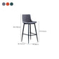 Modern Velvet Bar Stool Backrest Counter Stool for Dining Room Clearhalo 'Bar Furniture' 'Bar Stools' 'bar_stools' 'furn' 'furn_bar_stools' 'Furniture' 'Kitchen & Dining Furniture' 1200x1200_d24562ee-2e50-44ee-a9c2-97a6ab0c631d