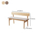 Rectangle Backrest Bench Modern Upholstered Seating Bench for Restaurant Bedroom