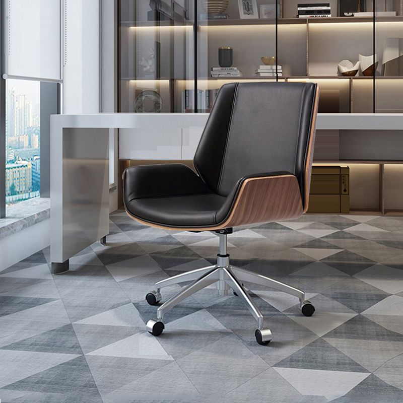 Mid Back Armless Werkstoel Moderne verstelbare stoelhoogte Home Bureau stoel