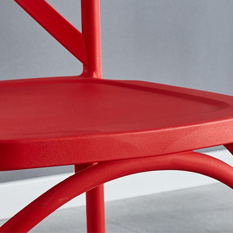 Kruis achterzijde stoel eigentijdse plastic keuken eettoelstoel