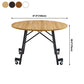 Mid-Century MDF Kitchen Dining Table Round Shape Standard Dining Table with Double Pedestal Base Clearhalo ' dining_table' 'Dining Tables & Seating' 'Dining Tables' 'furn' 'furn_dining_table' 'Furniture' 'furniture_dining_table' 'Kitchen & Dining Furniture' 'kitchen&dining_furn' 'kitchen' 'kitchen_dining_table' 1200x1200_d248c893-c82a-4743-bef9-72a753637357