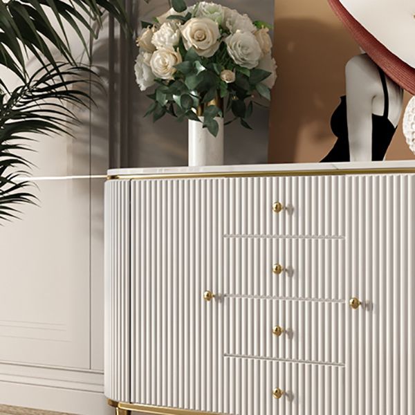 Stone Buffet Table Glam Buffet Credenza with Drawers and Cabinets Clearhalo 'buffet_sideboard' 'Buffets & Sideboards' 'furn' 'furn_buffet_sideboard' 'Furniture' 'Kitchen & Dining Furniture' 1200x1200_d24d5ce2-b2ba-473a-b12e-d545522ea703