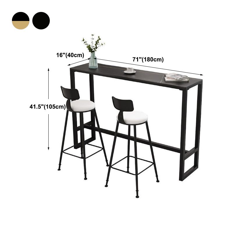 Modern Rectangle Top Counter Table 42-inch Height Table for Dining Room Clearhalo 'Bar Furniture' 'Bar Tables' 'bar_tables' 'furn' 'furn_bar_tables' 'Furniture' 'furniture_bar_tables' 'Kitchen & Dining Furniture' 1200x1200_d24d7519-8277-40eb-a0a6-27e96bce6abe