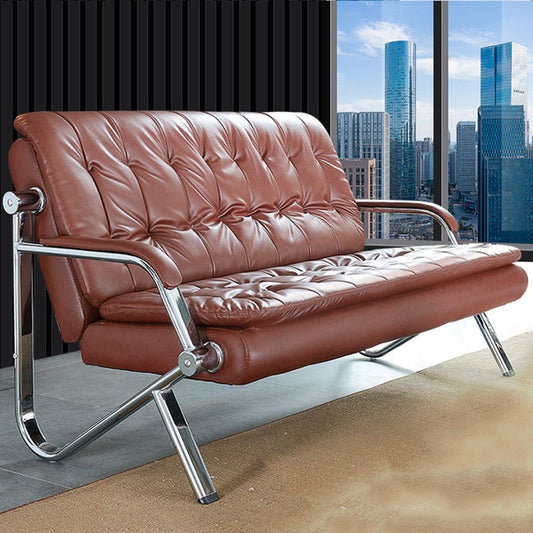 Stainless Steel Classic Industrial Tufted Split-Back Sofa 35.43"High Tuxedo Arm Sofa Clearhalo 'furn' 'furn_sofas' 'Furniture' 'furniture_sofas' 'kitchen' 'kitchen_sofas' 'Living Room Furniture' 'Sofa' 'sofas' 1200x1200_d24f5329-f41a-4c30-b031-6558c5631531