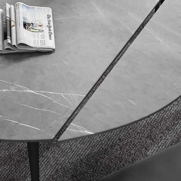 Modern Style Gray Dining Table Sintered Stone Table with 4 Legs for Kitchen Clearhalo ' dining_table' 'Dining Tables & Seating' 'Dining Tables' 'furn' 'furn_dining_table' 'Furniture' 'furniture_dining_table' 'Kitchen & Dining Furniture' 'kitchen&dining_furn' 'kitchen' 'kitchen_dining_table' 1200x1200_d2504a2a-7864-4145-83c3-4ca6e591f800