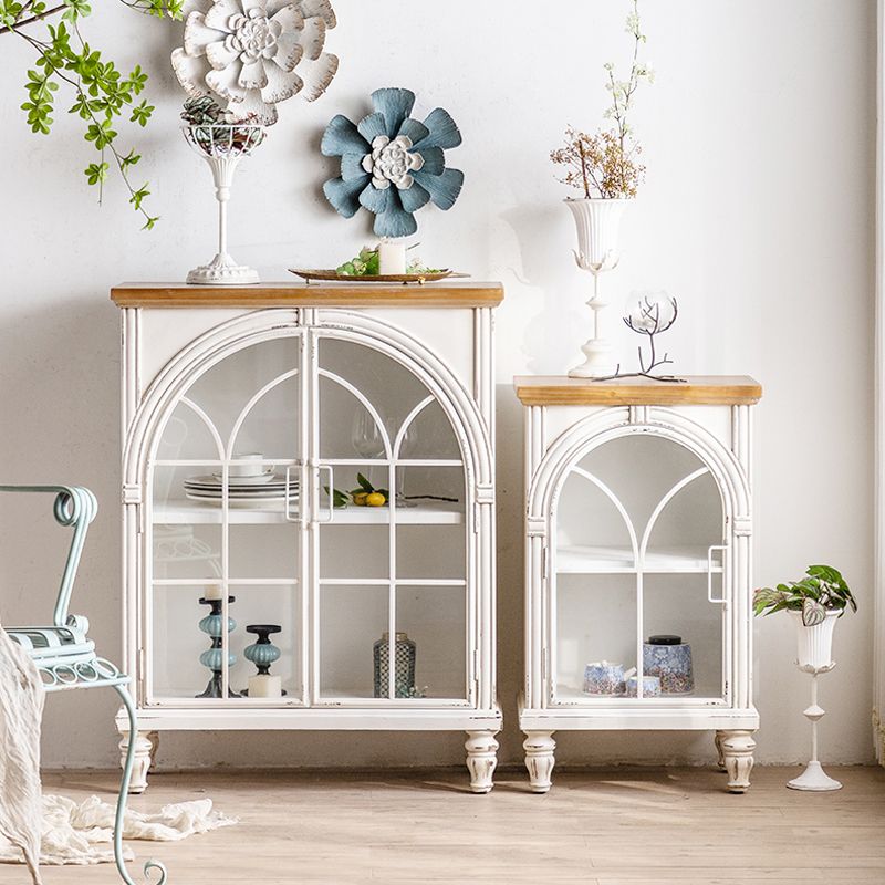 Traditional Pine Display Stand Glass Doors Storage Cabinet with Doors for Bedroom Clearhalo 'Display & China Cabinets' 'display_china_cabinets' 'furn' 'furn_display_china_cabinets' 'Furniture' 'Kitchen & Dining Furniture' 1200x1200_d251c233-7e03-4518-98a7-1934ba428bb8