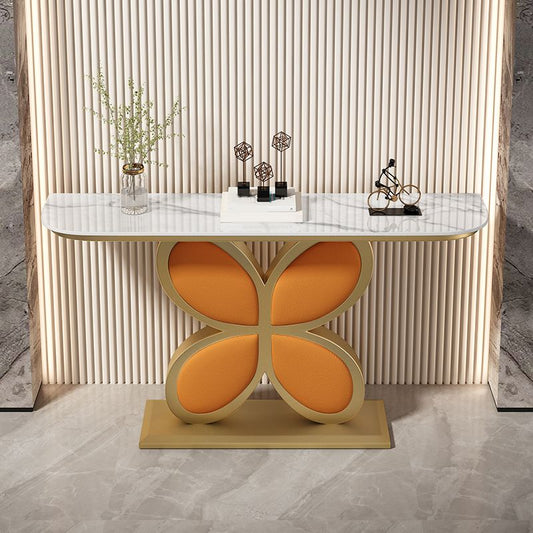 Stone Half Moon Table 1-plataforma de 31.5 pulgadas de altura Mesa de acento