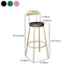 Contemporary Round Bar and Counter Stool Metal Stool with 4 Gold Legs Clearhalo 'Bar Furniture' 'Bar Stools' 'bar_stools' 'furn' 'furn_bar_stools' 'Furniture' 'furniture_bar_stools' 'Kitchen & Dining Furniture' 1200x1200_d253b40b-c07f-4bd7-9ab9-b5ac74b2faa1
