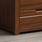 Contemporary Style Walnut Wood Dresser Bedroom Lingerie Chest with Drawer