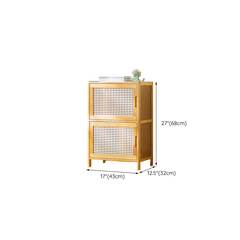 Scandinavian Accent Cabinet with Grooves Doors and Straight Legs Clearhalo 'Cabinets & Chests' 'cabinets_chests' 'furn' 'furn_cabinets_chests' 'Furniture' 'Living Room Furniture' 1200x1200_d256fe8c-3b0d-4c76-b6fe-8908adf9fc26