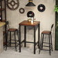 Industrial 1/2/3/5 Pieces Square Bar Table Set Solid Wood Bistro Set Clearhalo 'Bar Furniture' 'furn' 'furn_home_bar_bar_sets' 'Furniture' 'Home Bars & Bar Sets' 'home_bar_bar_sets' 'Kitchen & Dining Furniture' 1200x1200_d25806e4-21ec-4bf0-92a4-96a50dee557b