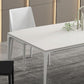 Modern White Sintered Stone Dining Table Rectangle Home Use Table with 4 Legs Clearhalo ' dining_table' 'Dining Tables & Seating' 'Dining Tables' 'Furniture' 'furniture_dining_table' 'Kitchen & Dining Furniture' 'kitchen&dining_furn' 'kitchen' 'kitchen_dining_table' 1200x1200_d2586d7f-0748-498b-92d2-38c95e31e3dc