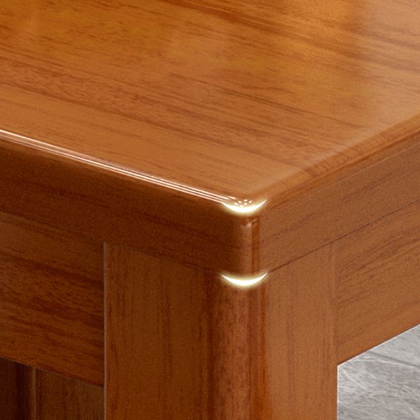 Modern Square Dinner Table Brown Solid Wood Tabletop for 2 Persons Clearhalo 'Dining Tables & Seating' 'Dining Tables' 'dining_table' 'furn' 'furn_dining_table' 'Furniture' 'Kitchen & Dining Furniture' 1200x1200_d25aae5a-5347-4724-bbc4-200bd259089f