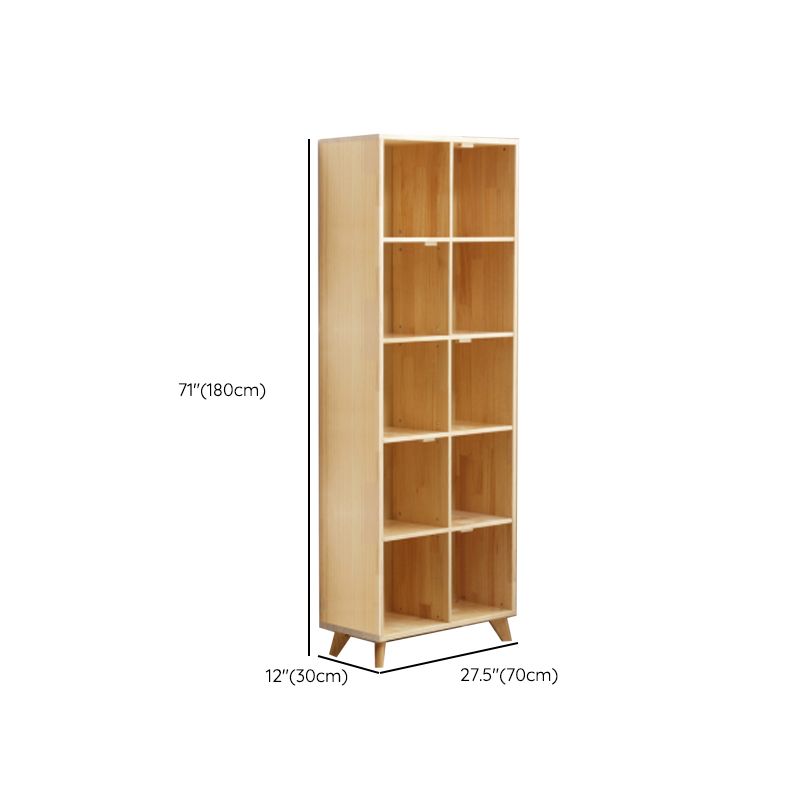 Modern Standard Wooden Bookshelf Closed Back Natural Bookcase with Shelves Clearhalo 'Bookcases' 'furn' 'furn_bookcases' 'Furniture' 'Office Furniture' 1200x1200_d25df592-043e-4e2f-b598-130d7a1c6677