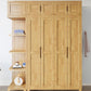 Light Wood Finish Wardrobe Armoire Traditional Wardrobe Cabinet Clearhalo 'Armoires & Wardrobes' 'armoires_wardrobes' 'Bedroom Furniture' 'furn' 'furn_armoires_wardrobes' 'Furniture' 1200x1200_d261ab92-9141-41f4-bb66-9890472197b6