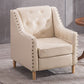 Arm Chair 27.55" L x 27.55" W x 33.46" H Sloped Arms Accent Armchair with Nailhead Trim Clearhalo 'Accent Chairs' 'accent_chairs' 'Chairs & Seating' 'furn' 'furn_accent_chairs' 'Furniture' 'Living Room Furniture' 1200x1200_d2632b7c-f0a8-4902-a214-0d9cf483adbe