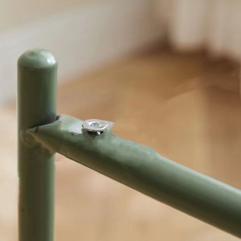 Mid-Century Cross Legs End Side Table Round Tray Top Corner Table