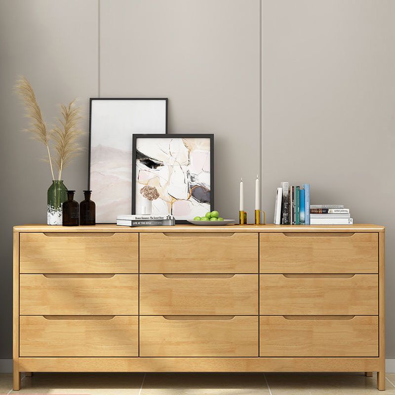 Contemporary Solid Wood Storage Chest Matte Finish Bedroom Dresser Clearhalo 'Bedroom Furniture' 'Dressers & Chests' 'dressers_chests' 'furn' 'furn_dressers_chests' 'Furniture' 1200x1200_d263f47c-c6ed-483d-a233-5ac2b78c6c37