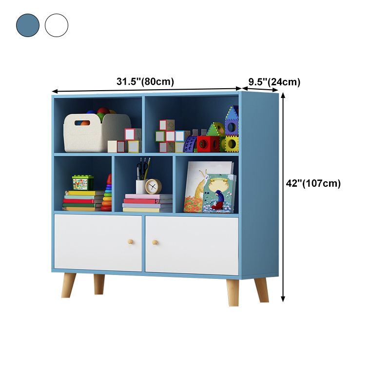 Wooden Shelf Bookcase Closed Back Bookshelf with Doors for Office Clearhalo 'Bookcases' 'furn' 'furn_bookcases' 'Furniture' 'furniture_bookcases' 'Office Furniture' 1200x1200_d26424a4-a2cf-47c0-a7d9-025301d86d52