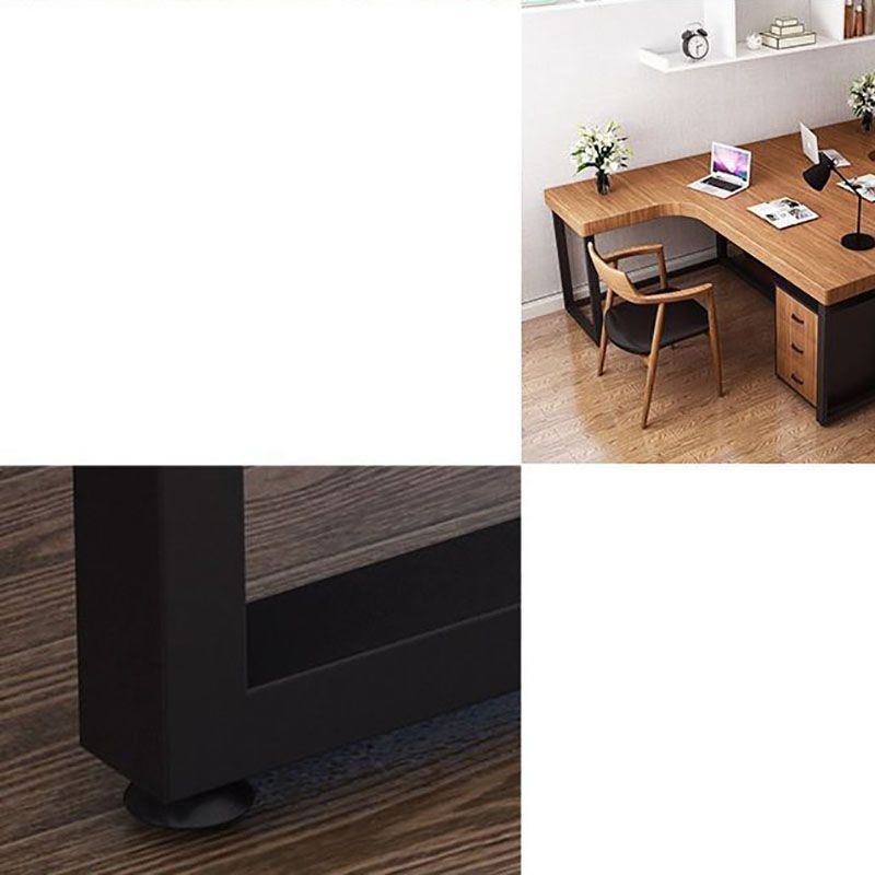 Home Contemporary Writing Desk 30" Height L-Shape Matte Finish Office Desk Clearhalo 'furn' 'furn_office_desk' 'Furniture' 'Office Desks' 'Office Furniture' 'office_desk' 1200x1200_d2644057-aa3b-4b49-895b-261ccdb66047