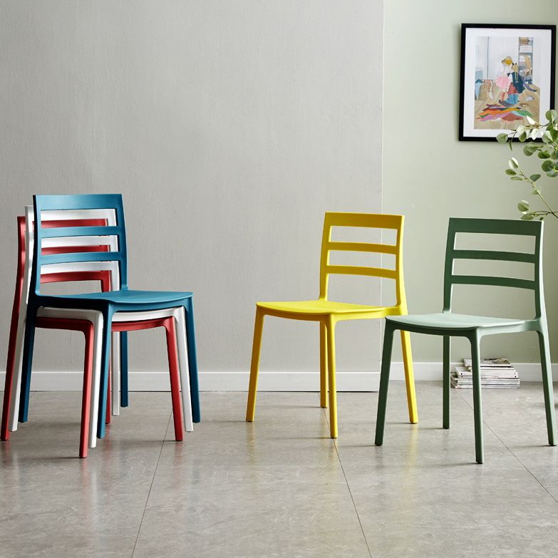 Scandinavian Plastic Side Chair Stackable Kitchen Dining Room Chair Clearhalo 'Dining Chairs' 'Dining Tables & Seating' 'dining_chair' 'Furniture' 'furniture_dining_chair' 'Kitchen & Dining Furniture' 1200x1200_d264b86a-42b7-4a2c-a87d-dcb0e159e88e