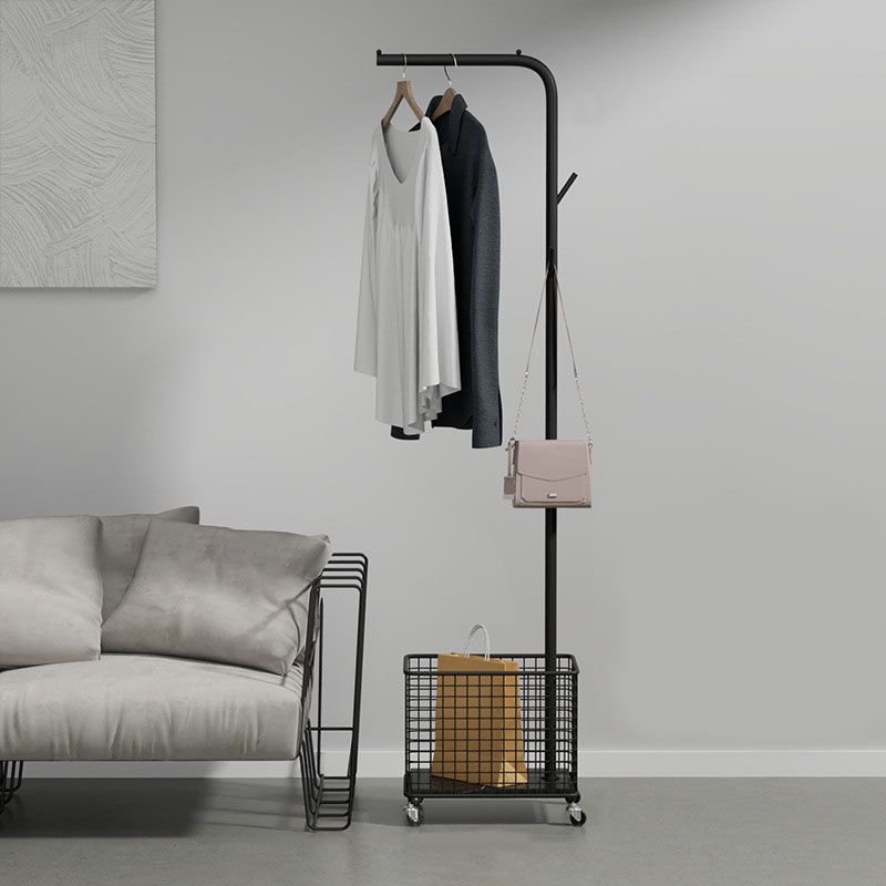 Modern Metal Hall Tree Hanging Rail Rail y 3 ganchos kit de entrada