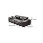 Black Genuine Leather Sectionals 30.7" H Square Arm Sectional Sofa Set Clearhalo 'furn' 'furn_sectionals' 'Furniture' 'Living Room Furniture' 'Sectionals' 1200x1200_d2652d53-a2c4-4170-b523-7859e4b1a8ee