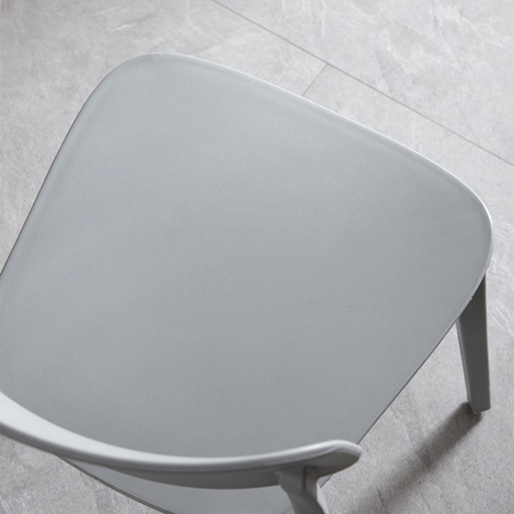 Stackable Armless Dining Chairs Plastic Open Back Dining Side Chair (Set of 4) Clearhalo ' kitchen&dining_furn' 'Dining Chairs' 'Dining Tables & Seating' 'dining_chair' 'furn' 'furn_dining_chair' 'Furniture' 'furniture_dining_chair' 'Kitchen & Dining Furniture' 'kitchen' 1200x1200_d26689f5-bef9-406c-bb38-dd27cea6f6b7