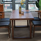 Rectangle Double Base Dining Table Industrial Wood Table for Kitchen Clearhalo 'Dining Tables & Seating' 'Dining Tables' 'dining_table' 'furn' 'furn_dining_table' 'Furniture' 'Kitchen & Dining Furniture' 1200x1200_d26952f4-8754-47ef-9c75-c6c491278bd6