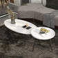 Modern Style Round/oval Wooden Table Metal 3/4 Legs Base Coffee Table