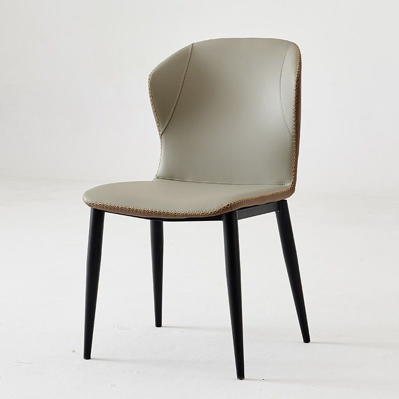 Industrial Home Side Chair Wingback Metal Upholstered Dining Room Chair Clearhalo ' kitchen&dining_furn' 'Dining Chairs' 'Dining Tables & Seating' 'dining_chair' 'furn' 'furn_dining_chair' 'Furniture' 'furniture_dining_chair' 'Kitchen & Dining Furniture' 'kitchen' 1200x1200_d26b2985-fbec-43a6-9ce9-2d3fb37c28de