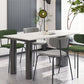 Metal Modern Free Form Table Sintered Stone Table for Dining Room and Kitchen Clearhalo ' dining_table' 'Dining Tables & Seating' 'Dining Tables' 'furn' 'furn_dining_table' 'Furniture' 'furniture_dining_table' 'Kitchen & Dining Furniture' 'kitchen&dining_furn' 'kitchen' 'kitchen_dining_table' 1200x1200_d26bc10b-56c5-41fc-9140-40be4388a0ba