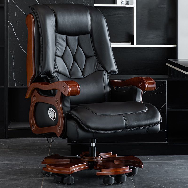 Base tradizionale in metallo reclinabile standard a colore girevole con poggiapiedi