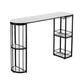 Kitchen Stone Top Counter Table Metal Base 42-inch Height Nordic Bar Table Clearhalo 'Bar Furniture' 'Bar Tables' 'bar_tables' 'furn' 'furn_bar_tables' 'Furniture' 'furniture_bar_tables' 'Kitchen & Dining Furniture' 1200x1200_d27080a7-ba6c-437b-a173-ff9128f2f6a0