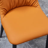 Industrial Metal Dining Room Chairs Armless Faux Leather Dining Chairs for Home Use Clearhalo ' kitchen&dining_furn' 'Dining Chairs' 'Dining Tables & Seating' 'dining_chair' 'furn' 'furn_dining_chair' 'Furniture' 'furniture_dining_chair' 'Kitchen & Dining Furniture' 'kitchen' 1200x1200_d2720592-a13b-4efc-b8b5-abb5d2474f44