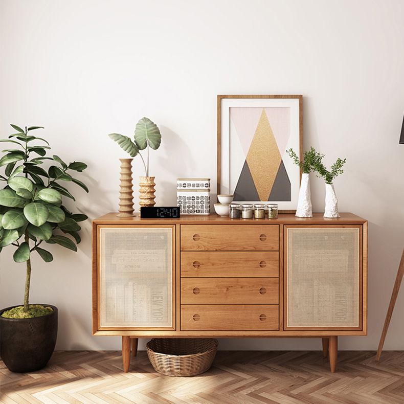 Armadio da cucina in legno in stile moderno 4 cassetti e 2 porte