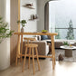 Industrial Natural Bar Table Solid Wood Bar Height Table with Trestle Base Clearhalo 'Bar Furniture' 'Bar Tables' 'bar_tables' 'furn' 'furn_bar_tables' 'Furniture' 'Kitchen & Dining Furniture' 1200x1200_d2759bdf-45b6-49df-bde7-fcdb04eabbe5