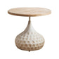 French Country Round Wooden Top Side Table Antique Brown Pedestal End Snake Table Clearhalo 'Coffee & Accent Tables' 'End & Side Tables' 'end_side_tables' 'furn' 'furn_end_side_tables' 'Furniture' 'Living Room Furniture' 1200x1200_d275ab8f-bb41-4e16-b635-7bce3d1a4ff3