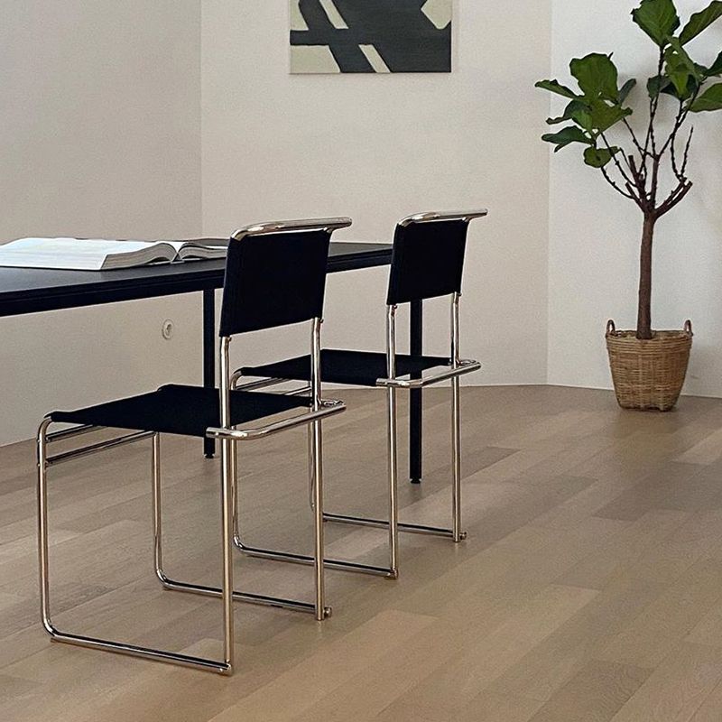 Sedia task in pelle finta moderna sedia di lavoro senza braccio posteriore