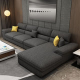 137.8"L x 70.87"W x 37.4"H Removable Cushions Sectionals in Khaki/Blue/Gray Clearhalo 'furn' 'furn_sectionals' 'Furniture' 'furniture_sectionals' 'kitchen' 'kitchen_sectionals' 'Living Room Furniture' 'Sectionals' 1200x1200_d2771ff7-b427-4b4a-be3e-5b709f3463ea