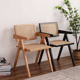 Modern Wood Dining Room Chair Arm Rattan Dining Chairs for Restaurant Use Clearhalo ' kitchen&dining_furn' 'Dining Chairs' 'Dining Tables & Seating' 'dining_chair' 'furn' 'furn_dining_chair' 'Furniture' 'furniture_dining_chair' 'Kitchen & Dining Furniture' 'kitchen' 1200x1200_d2779800-abd0-4582-a432-94795abe046f