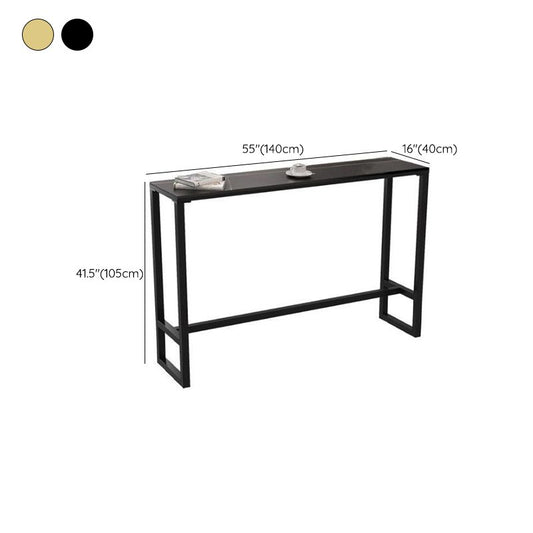 焼結石ビストロバーテーブルフットレストメタルベースバーテーブルリビングルーム