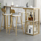 Rectangular Bar Table Set Glam 1/2/3/5 Pieces Bar Table and Stools for Dining Room Clearhalo 'Bar Furniture' 'furn' 'furn_home_bar_bar_sets' 'Furniture' 'Home Bars & Bar Sets' 'home_bar_bar_sets' 'Kitchen & Dining Furniture' 1200x1200_d2792a20-6112-481b-9ad1-a8db3449b511